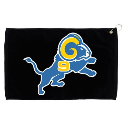 Detroit Rams Number 9 Grommeted Golf Towel