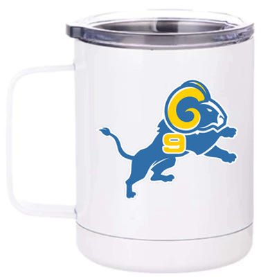 Detroit Rams Number 9 12 oz Stainless Steel Tumbler Cup