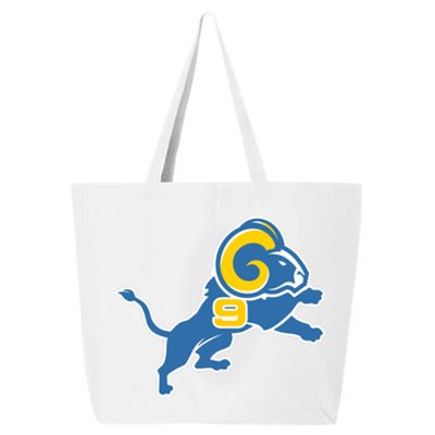 Detroit Rams Number 9 25L Jumbo Tote