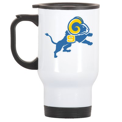 Detroit Rams Number 9 Stainless Steel Travel Mug