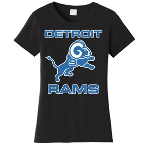 Detroit Rams Number 9 Funny Lions Women's T-Shirt