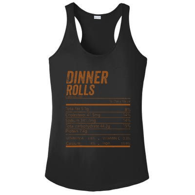 Dinner Rolls Nutrition Facts Matching Family Thanksgiving Ladies PosiCharge Competitor Racerback Tank