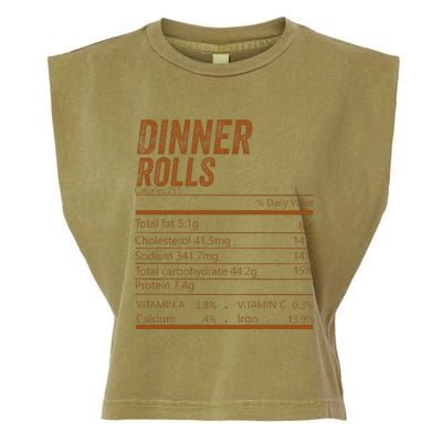 Dinner Rolls Nutrition Facts Matching Family Thanksgiving Garment-Dyed Women's Muscle Tee