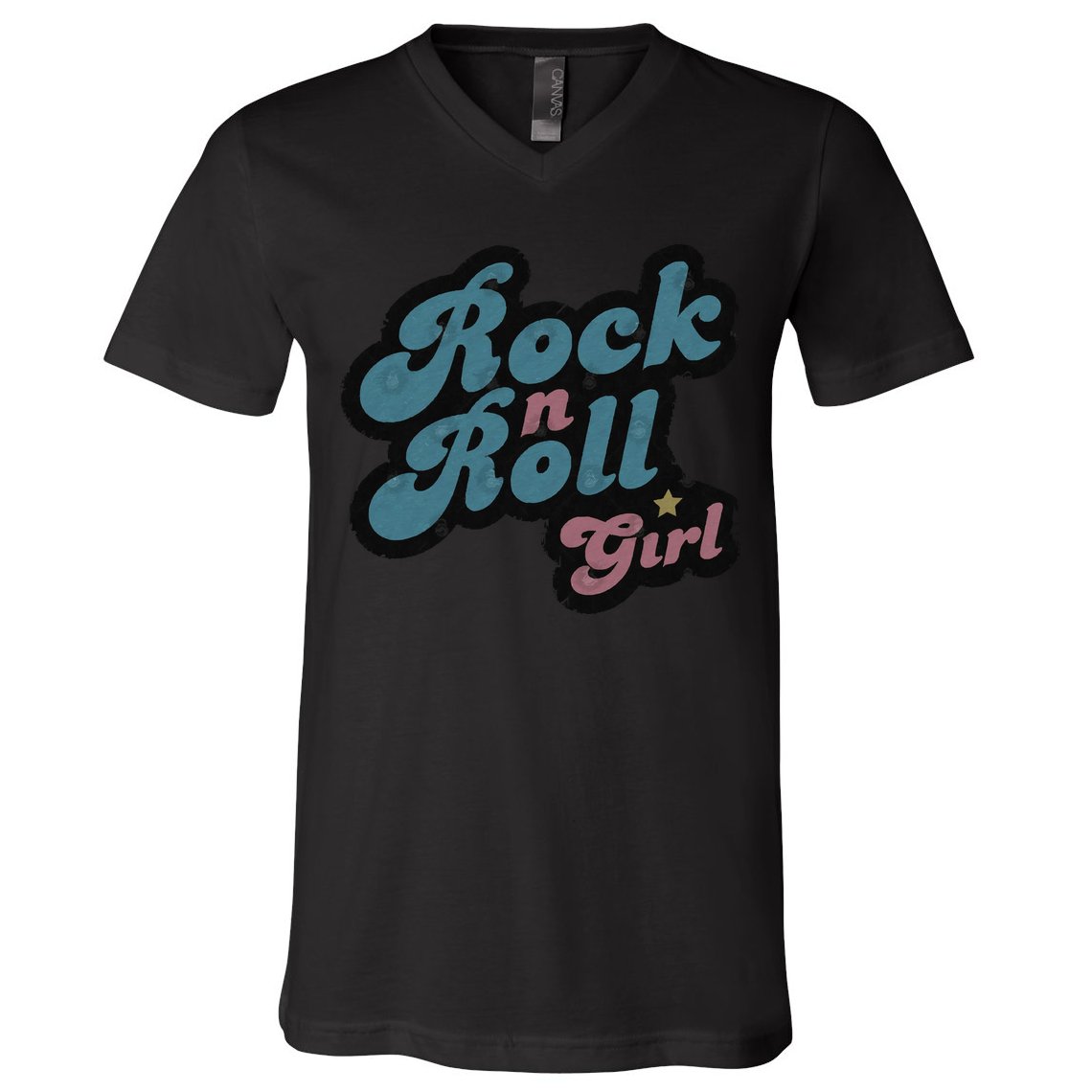 Darla Rock N Roll Girl V-Neck T-Shirt
