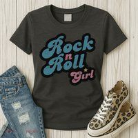 Darla Rock N Roll Girl Womens T-Shirt