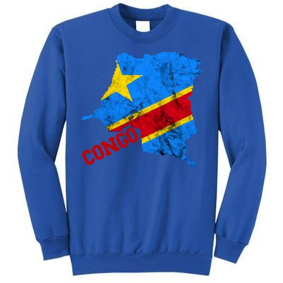 Democratic Republic Of Congo Map Congolese Flag Africa Pride Cute Gift Sweatshirt