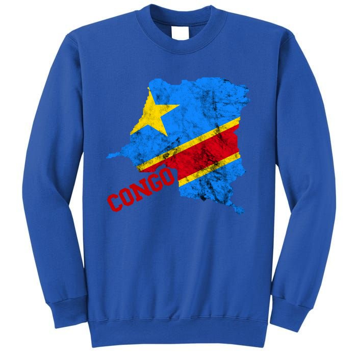 Democratic Republic Of Congo Map Congolese Flag Africa Pride Cute Gift Sweatshirt