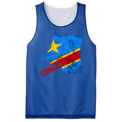 Democratic Republic Of Congo Map Congolese Flag Africa Pride Cute Gift Mesh Reversible Basketball Jersey Tank