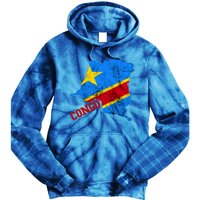 Democratic Republic Of Congo Map Congolese Flag Africa Pride Cute Gift Tie Dye Hoodie