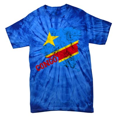 Democratic Republic Of Congo Map Congolese Flag Africa Pride Cute Gift Tie-Dye T-Shirt