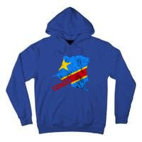 Democratic Republic Of Congo Map Congolese Flag Africa Pride Cute Gift Tall Hoodie