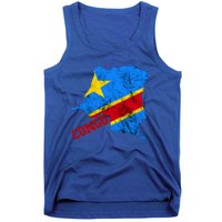 Democratic Republic Of Congo Map Congolese Flag Africa Pride Cute Gift Tank Top