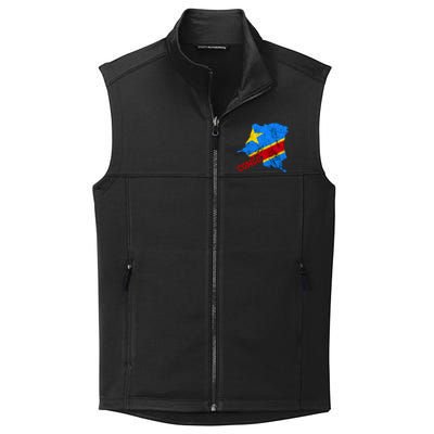 Democratic Republic Of Congo Map Congolese Flag Africa Pride Cute Gift Collective Smooth Fleece Vest