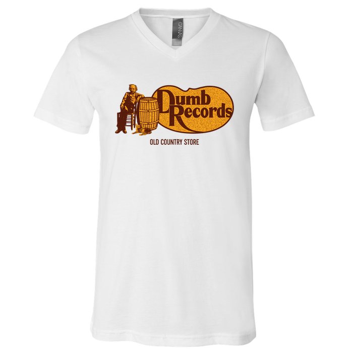 Dumb Records Old Country Store V-Neck T-Shirt