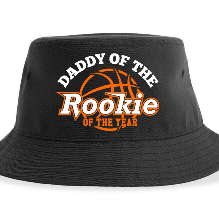 Dad Rookie Of The Year Basketball,Daddy Of The Rookie Sustainable Bucket Hat