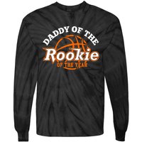 Dad Rookie Of The Year Basketball,Daddy Of The Rookie Tie-Dye Long Sleeve Shirt