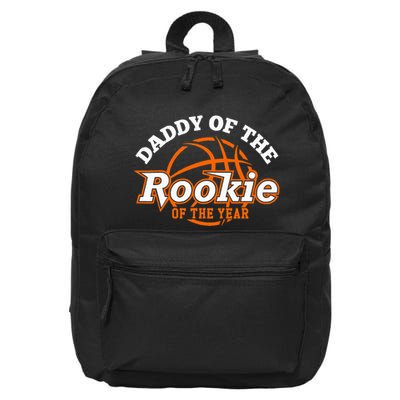 Dad Rookie Of The Year Basketball Daddy Of The Rookie 16 in Basic Backpack