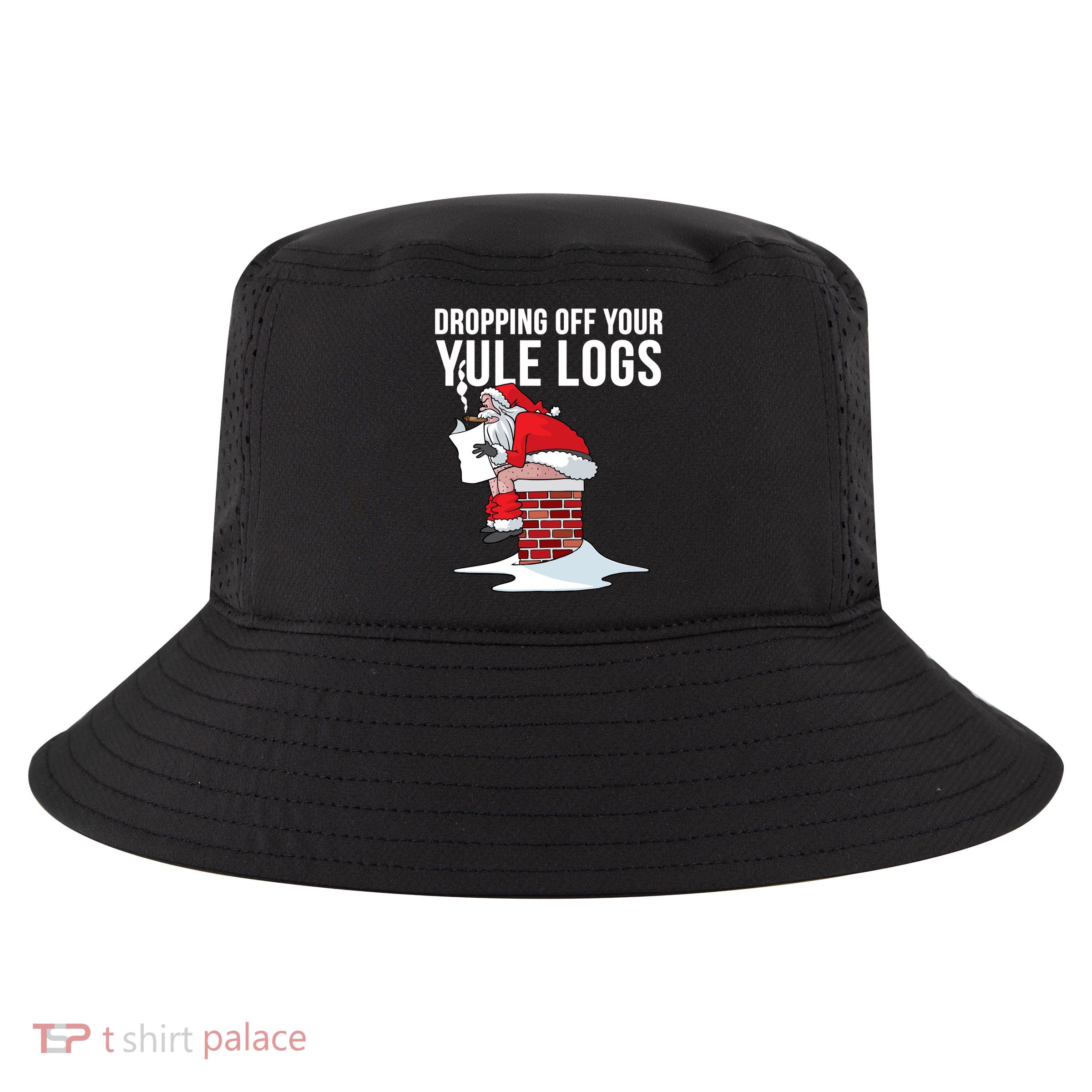 Dropping Off Your Yule Logs Cool Comfort Performance Bucket Hat