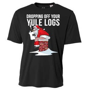 Dropping Off Your Yule Logs Cooling Performance Crew T-Shirt