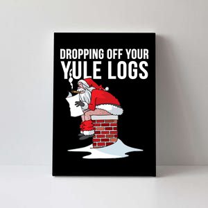 Dropping Off Your Yule Logs Canvas