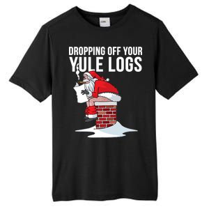 Dropping Off Your Yule Logs Tall Fusion ChromaSoft Performance T-Shirt