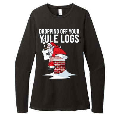 Dropping Off Your Yule Logs Womens CVC Long Sleeve Shirt