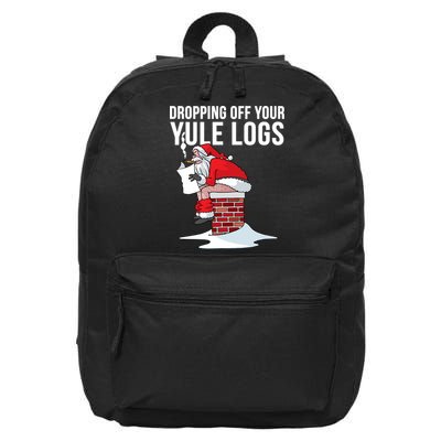 Dropping Off Your Yule Logs 16 in Basic Backpack