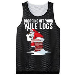 Dropping Off Your Yule Logs Mesh Reversible Basketball Jersey Tank