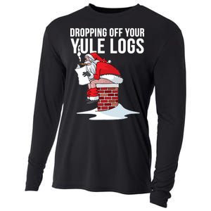 Dropping Off Your Yule Logs Cooling Performance Long Sleeve Crew