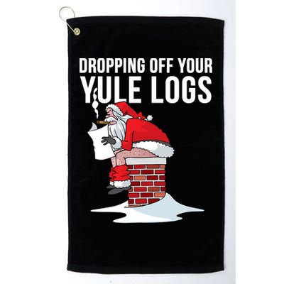 Dropping Off Your Yule Logs Golf Towel