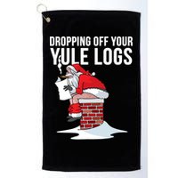 Dropping Off Your Yule Logs Golf Towel