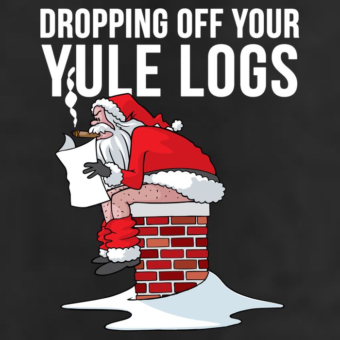 Dropping Off Your Yule Logs Golf Towel