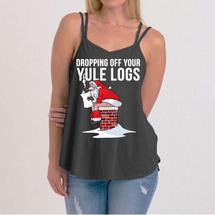 Dropping Off Your Yule Logs Women's Strappy Tank