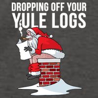 Dropping Off Your Yule Logs Vector Backpack