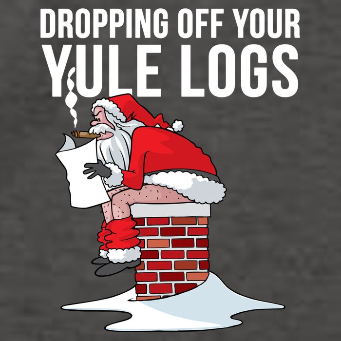 Dropping Off Your Yule Logs Vector Backpack