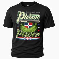 Dominican Republic Platano Power Baseball DR Flag Cooling Performance Crew T-Shirt