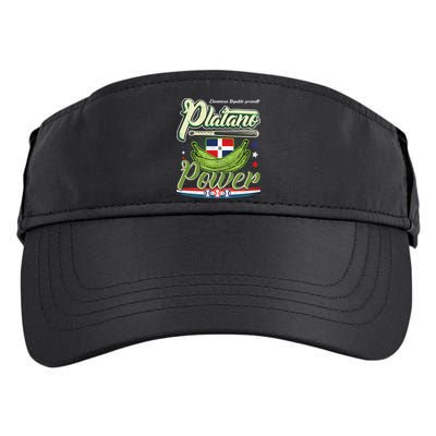 Dominican Republic Platano Power Baseball DR Flag Adult Drive Performance Visor