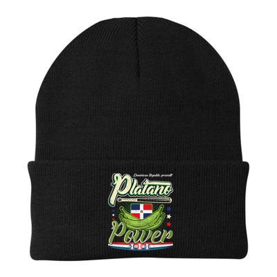 Dominican Republic Platano Power Baseball DR Flag Beanie