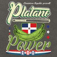 Dominican Republic Platano Power Baseball DR Flag Cotton Canvas Backpack