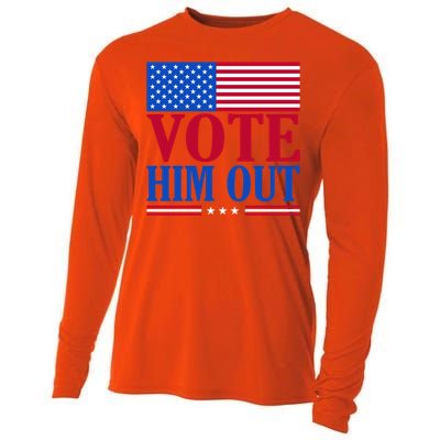 Democratic Republican Party Usa Flag Elections Quote Gift Cooling Performance Long Sleeve Crew