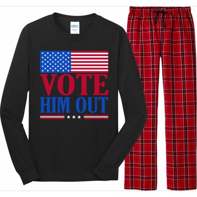 Democratic Republican Party Usa Flag Elections Quote Gift Long Sleeve Pajama Set