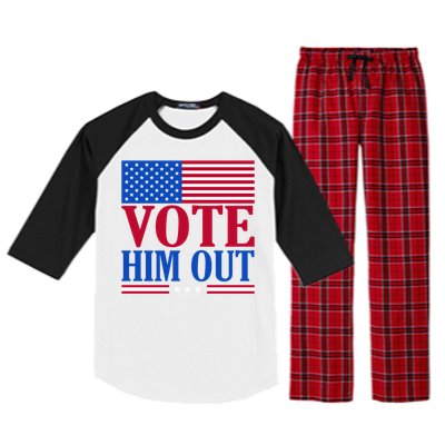 Democratic Republican Party Usa Flag Elections Quote Gift Raglan Sleeve Pajama Set