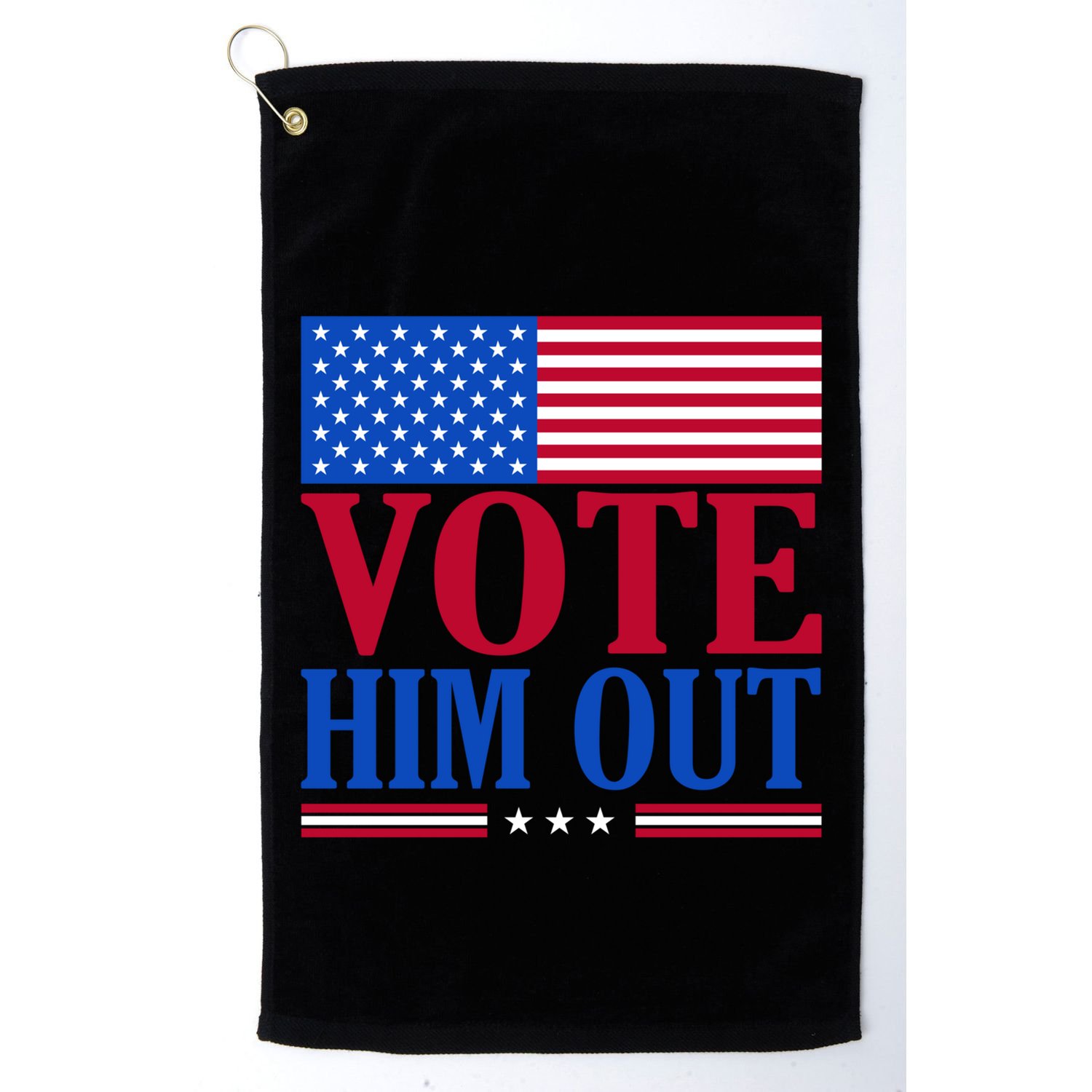 Democratic Republican Party Usa Flag Elections Quote Gift Golf Towel