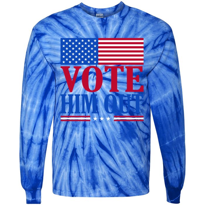 Democratic Republican Party Usa Flag Elections Quote Gift Tie-Dye Long Sleeve Shirt