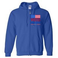 Democratic Republican Party Usa Flag Elections Quote Gift Full Zip Hoodie