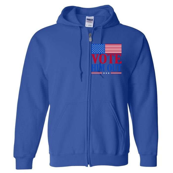 Democratic Republican Party Usa Flag Elections Quote Gift Full Zip Hoodie