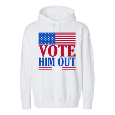 Democratic Republican Party Usa Flag Elections Quote Gift Garment-Dyed Fleece Hoodie