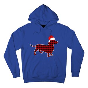 Dachshund Red Plaid Buffalo Christmas Pajamas Family Funny Gift Great Gift Hoodie