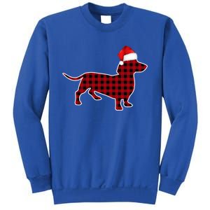 Dachshund Red Plaid Buffalo Christmas Pajamas Family Funny Gift Great Gift Sweatshirt