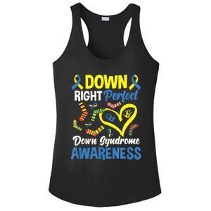 Down Right Perfect Down Syndrome Awareness Ladies PosiCharge Competitor Racerback Tank